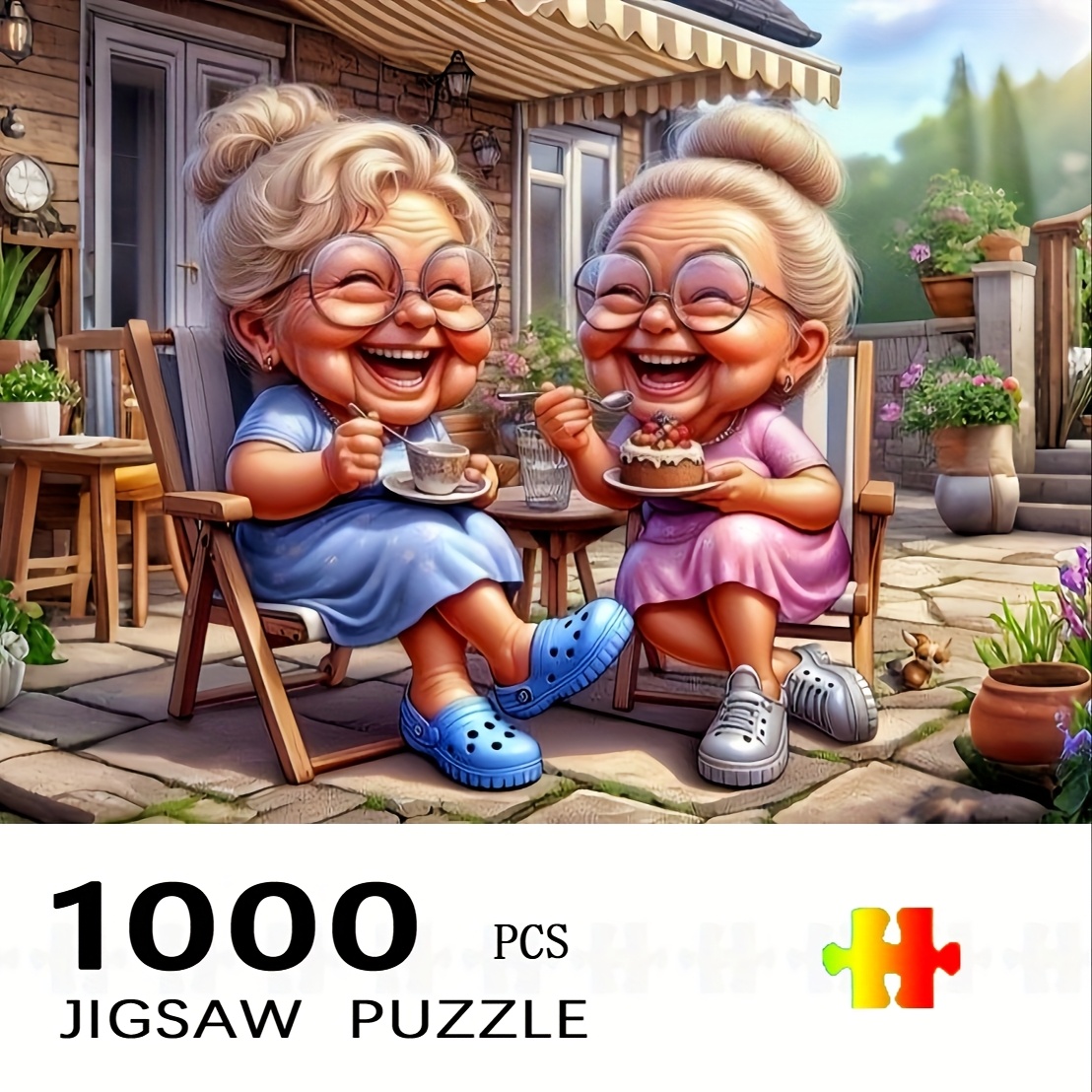 Home Improvement Game - 1000pcs Grandma'S Afternoon Tea Jigsaw Puzzle
