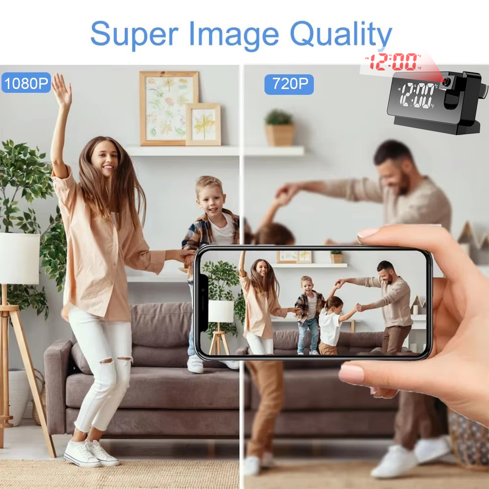 Improved 4K HD Clock Camera, S - App Home Improvement 评论和价格