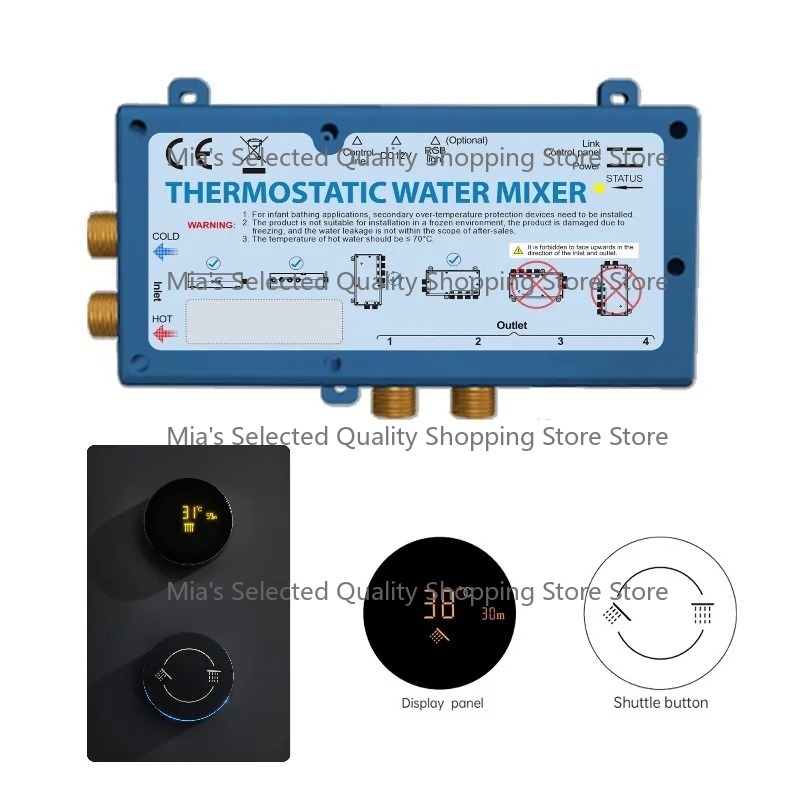 Digital Shower Mixer Thermosta - App Home Improvement 评论和价格