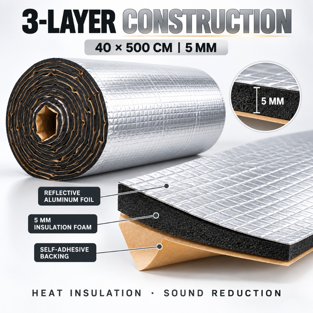 Extra Long 40x500cm 5mm Self A - Pipe Insulation Foam 评论和价格