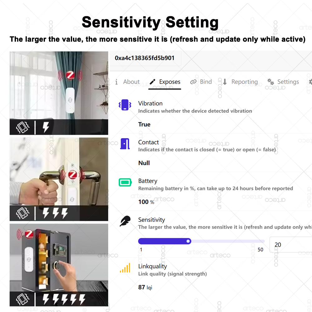 Smart ZigBee 3.0 Vibration Sen - Home Improvement Hardware 评论和价格