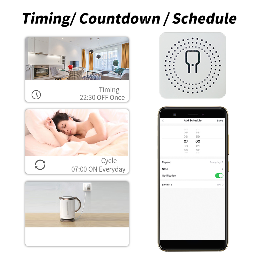 SIXWGH MiNi WiFi Smart Switch  - App Home Improvement 评论和价格