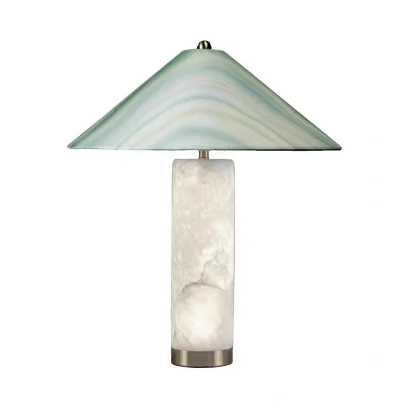 Columnar marble base LED desk  - Home Improvement Ending 评论和价格