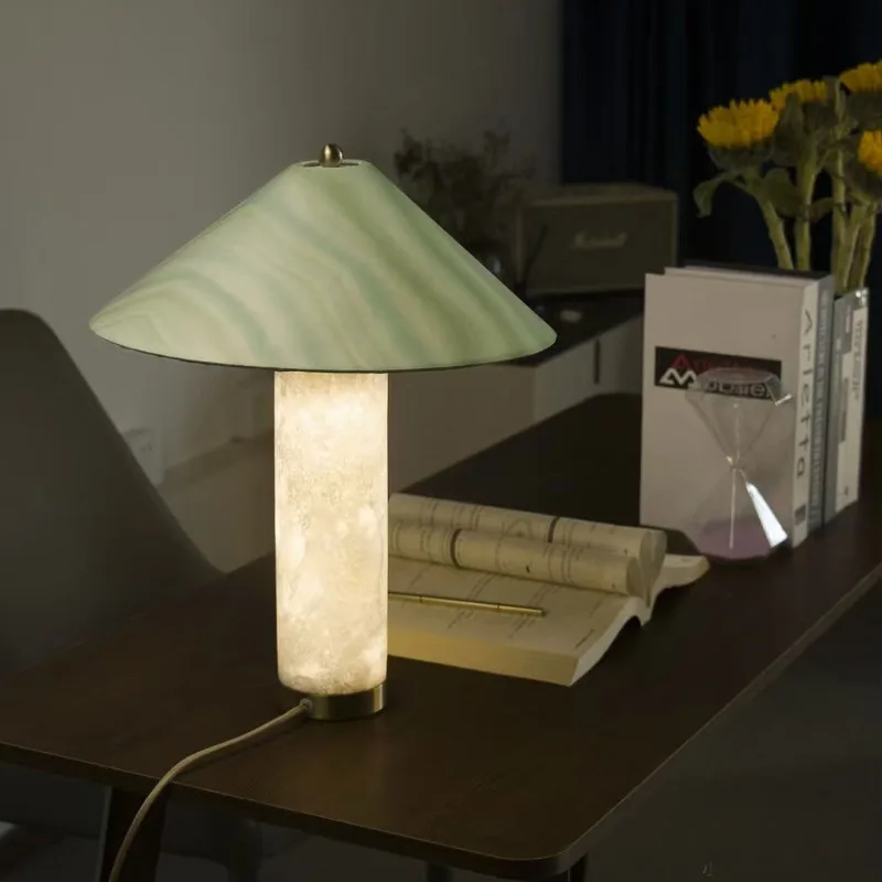 Columnar marble base LED desk  - Home Improvement Ending 评论和价格
