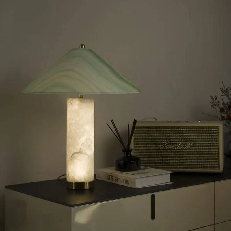 Columnar marble base LED desk  - Home Improvement Ending 评论和价格