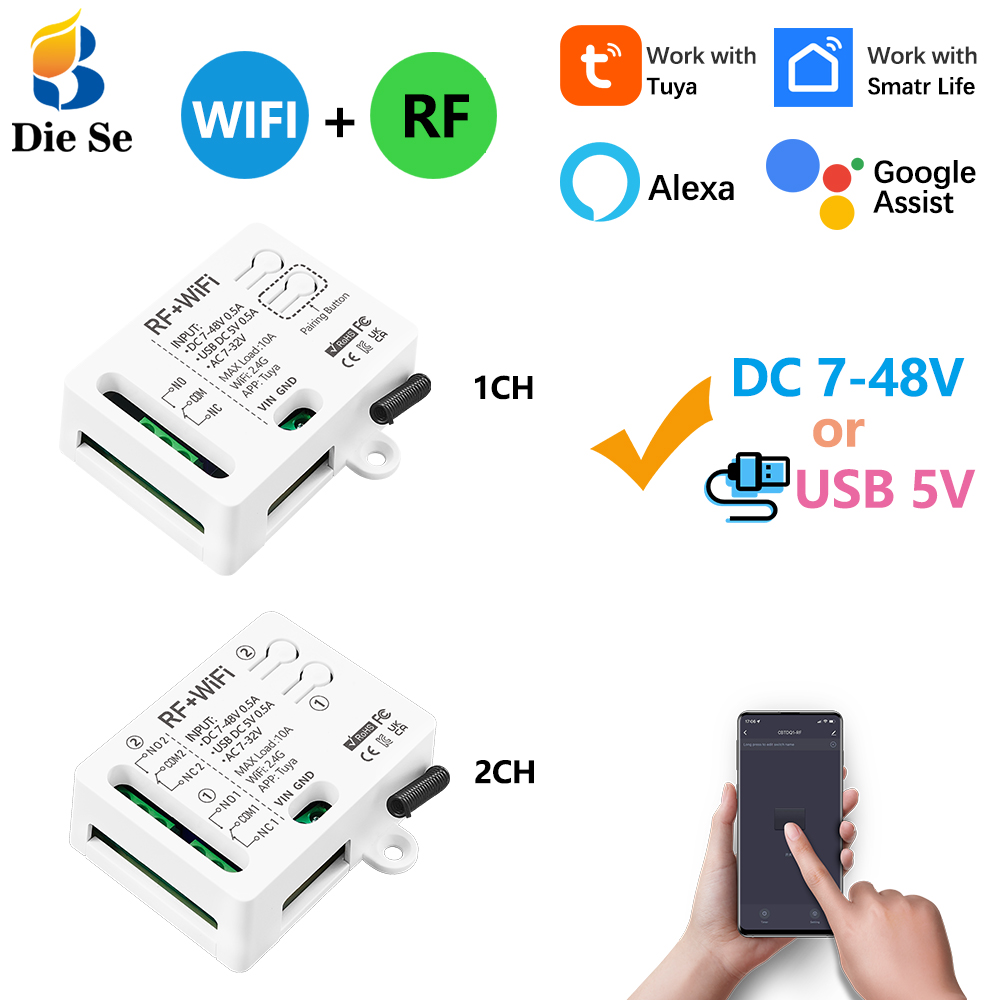 WiFi Smart Switch AC/DC 12V 24 - App Home Improvement 评论和价格