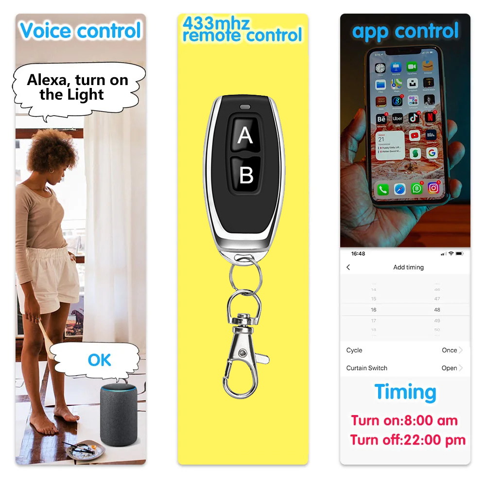 WiFi Smart Switch AC/DC 12V 24 - App Home Improvement 评论和价格