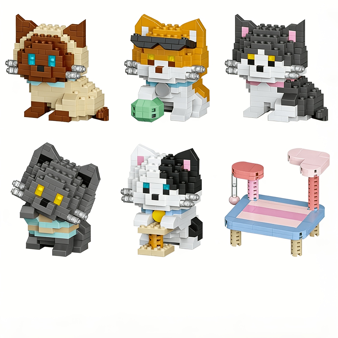 Cat Series Building Blocks Set - Home Improvement Game 评论和价格