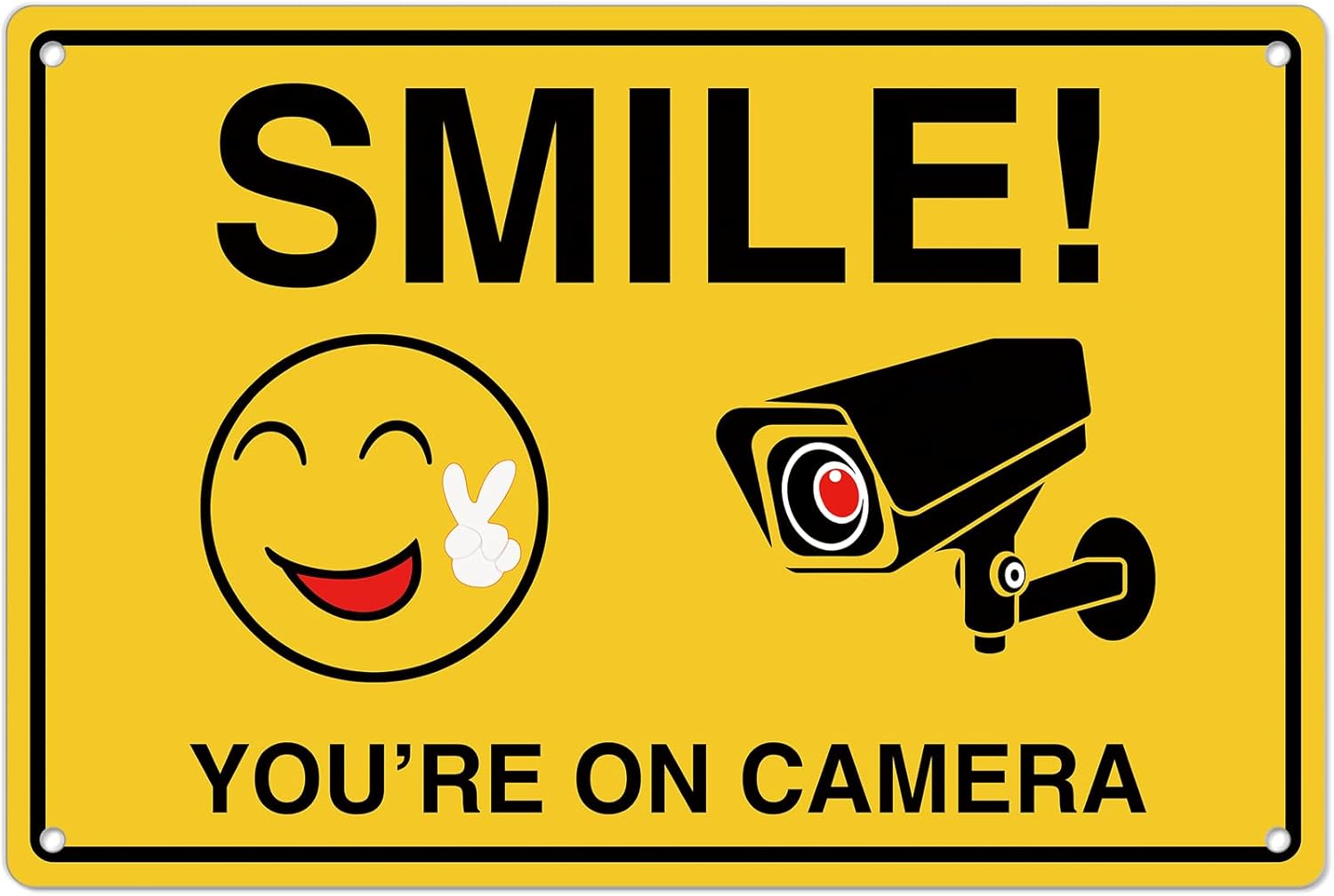 Smile Youre On Camera Signs ;  - Home Improvement Hardware 评论和价格